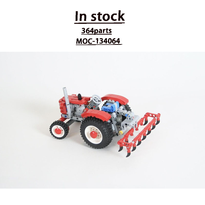 Urban Farming Usa - MOC-134064 アーバンファーム農業レトロトラクタービルディングブロックモデル 364 パーツ男の子子供の誕生日クリスマスおもちゃギフト