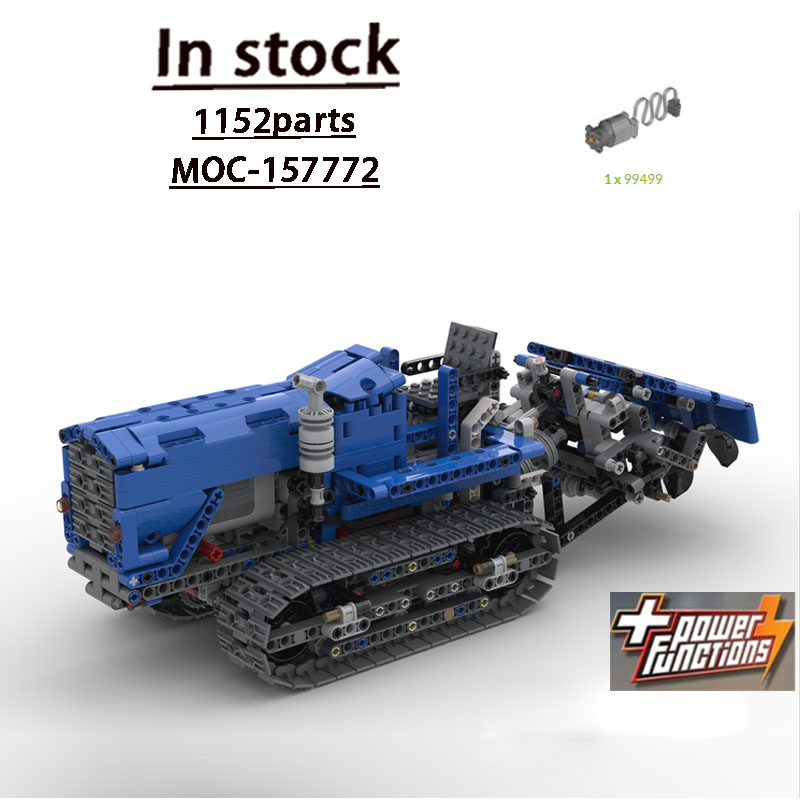 Urban Farming Usa - MOC-157772 アーバンファーム農業用クローラートラクター ビルディングブロックモデル 1155 パーツ 男の子