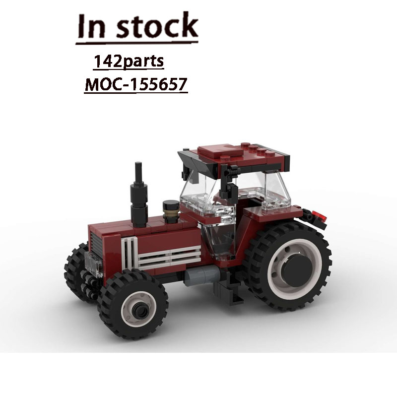 Urban Farming Usa - MOC-155657 アーバンファーム農業レトロトラクタービルディングブロックモデル 142 パーツクリエイティブボーイズ子供の誕生日おもちゃギフト