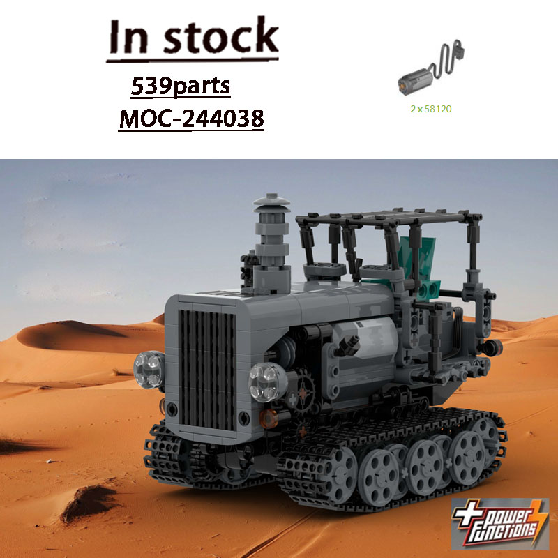 Urban Farming Usa - MOC-244038 都市レトロ農業ファームトラクタービルディングブロックモデル 539 パーツクリエイティブ MOC 男の子子供の誕生日おもちゃギフト